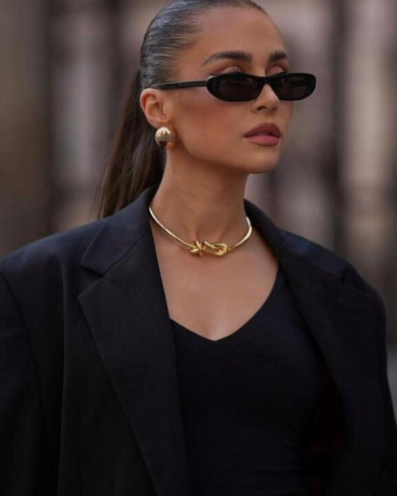 Damen Sonnenbrille Oval