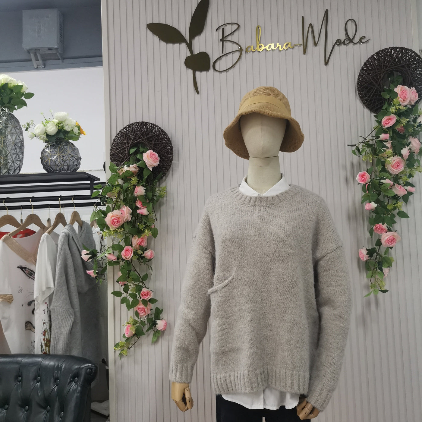 Jelena | Eleganter Strickpullover für Damen Oversize Baumwolle