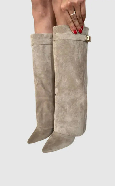 Johanna | Elegante Stiefel Damen Schwarz aus Leder für Herbst 0