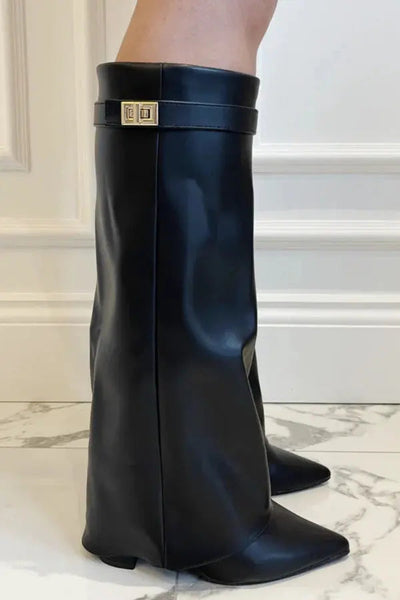 Johanna | Elegante Stiefel Damen Schwarz aus Leder für Herbst 9