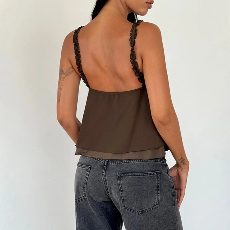 Melina - Volant-Top Damen