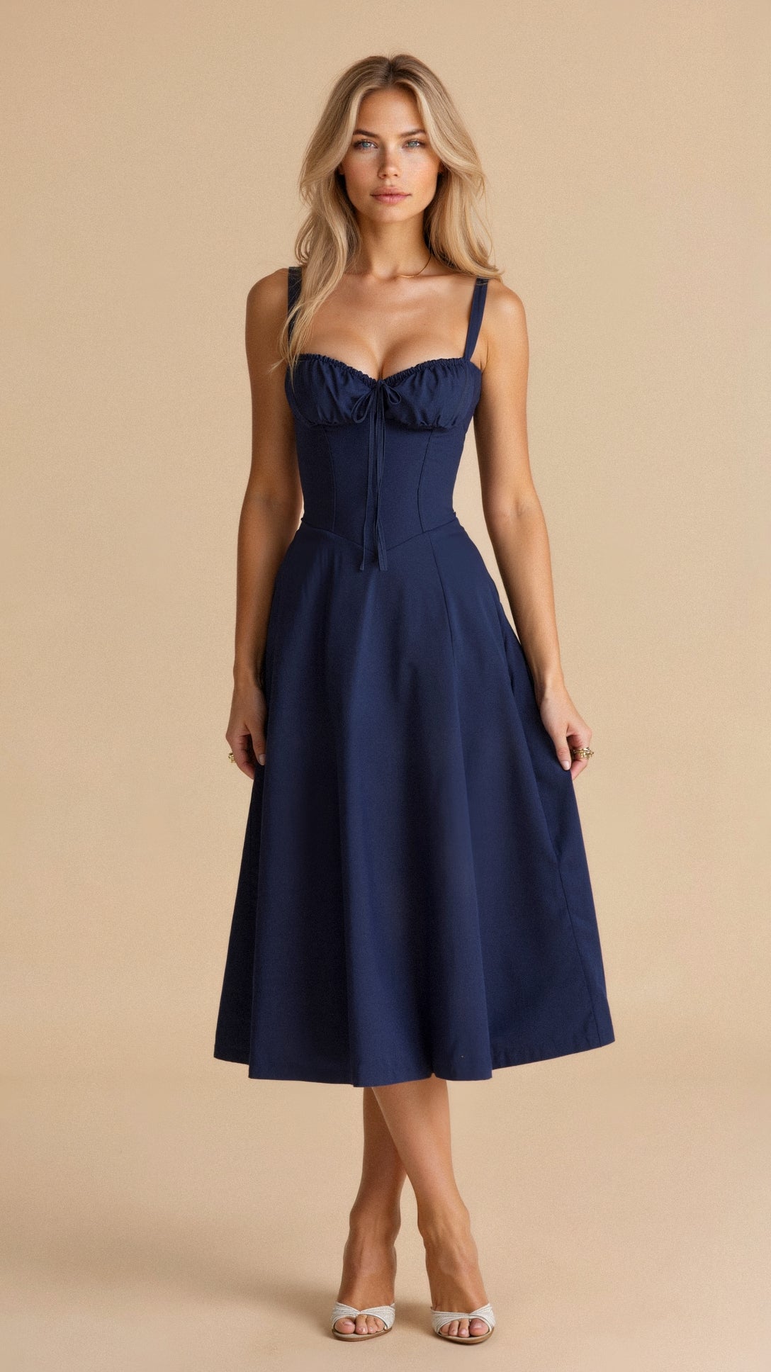 Kiana | Elegantes Midikleid für Damen figurbetont