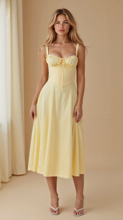 Kiana | Elegantes Midikleid für Damen figurbetont
