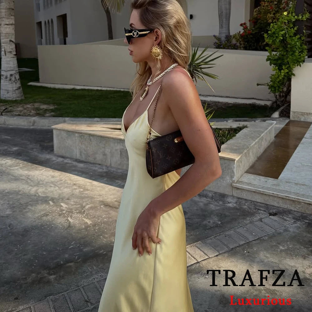 Sommerkleid Damen aus Satin