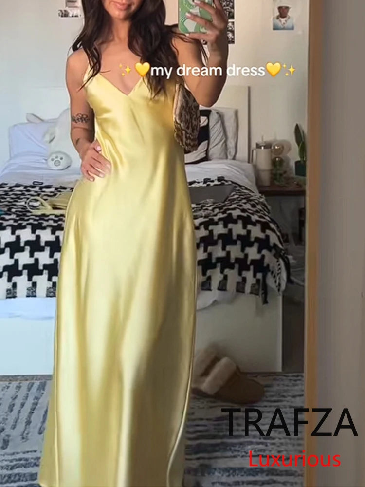 Sommerkleid Damen aus Satin