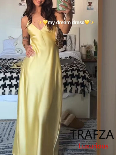 Sommerkleid Damen aus Satin