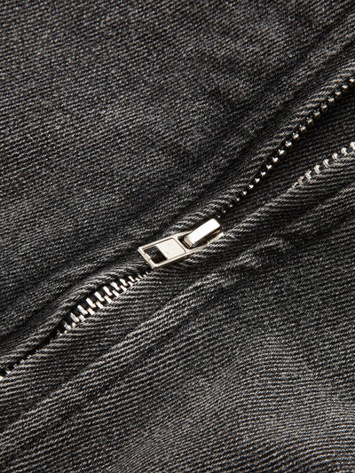 Lara | Coole Cropped Bikerjacke für Damen Denim 2