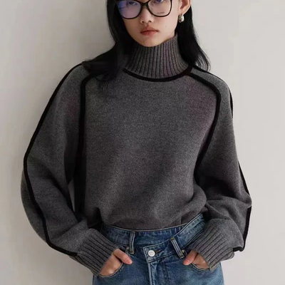 Lara | Eleganter Rollkragenpullover für Damen Oversize