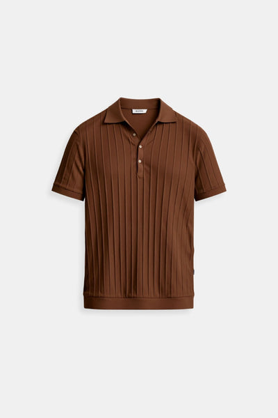 Leon | Atmungsaktives Poloshirt für Herren mit Streifen