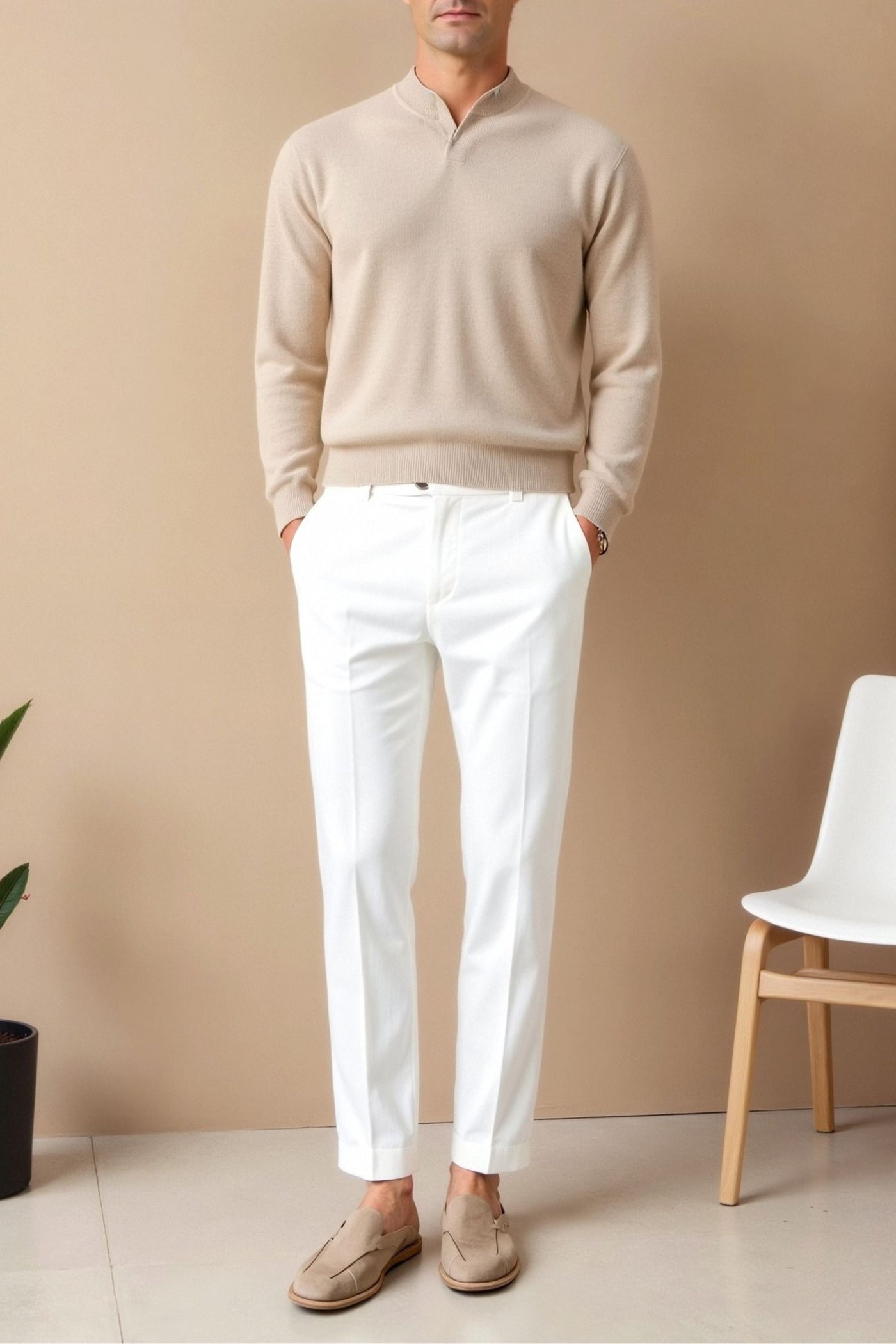 Leon | Elegante Chino Hose für Herren Regular Fit