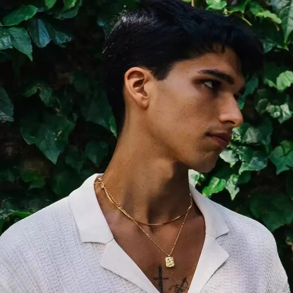 Leon | Elegante Edelstahlkette für Herren und Damen Gold