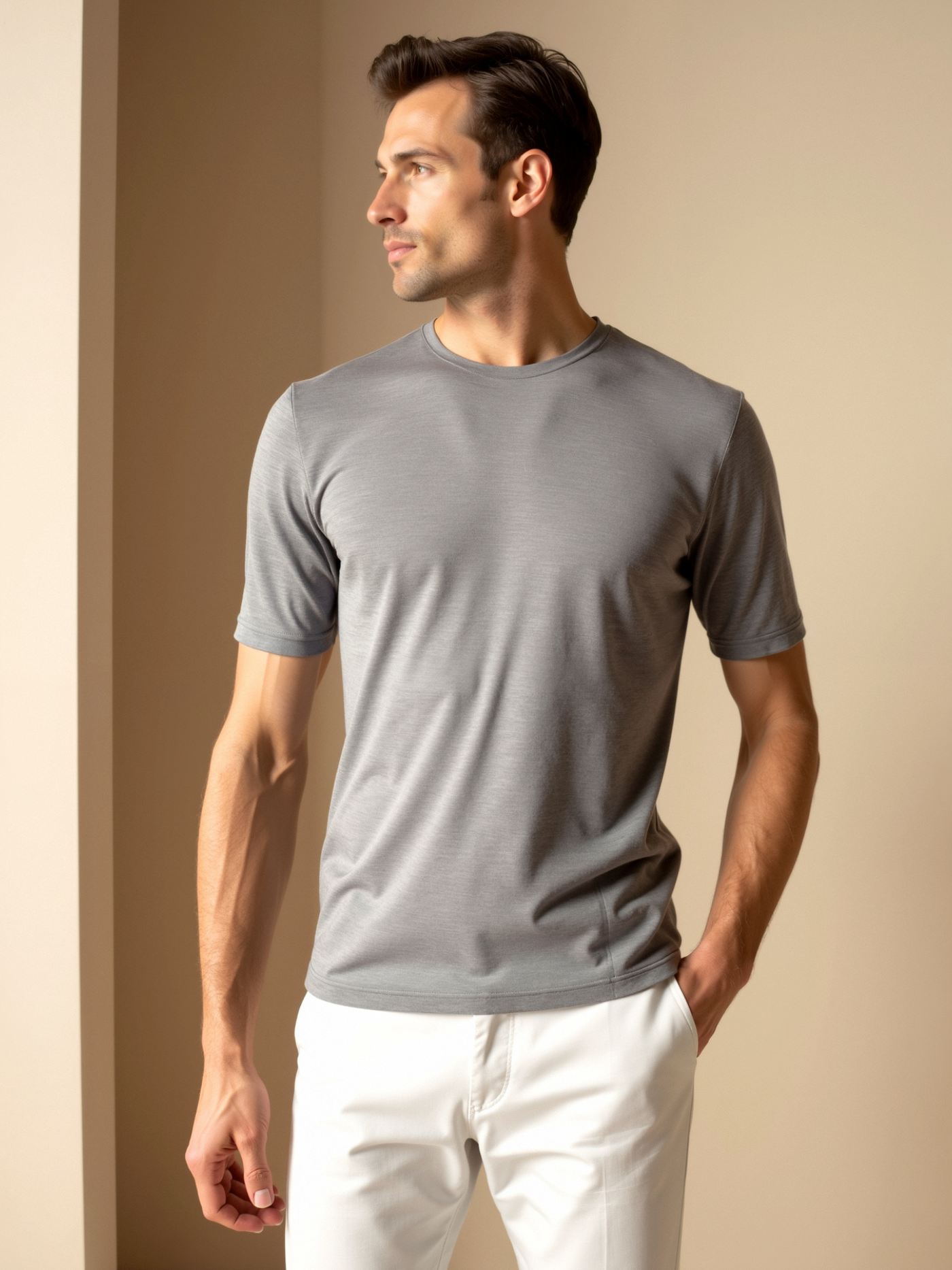 Leon | Elegantes Merino Shirt für Herren atmungsaktiv