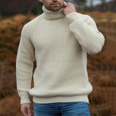 Leon | Lässiger Rollkragenpullover für Herren Winter