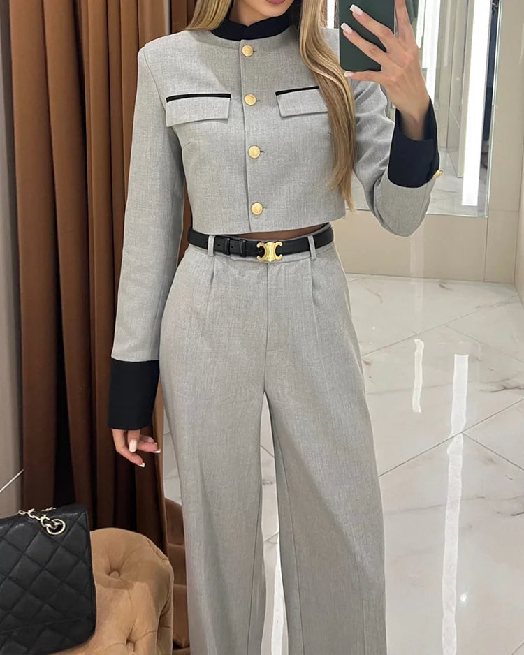 Leonie | Elegantes Freizeitoberteil und Hose für Damen Sommer