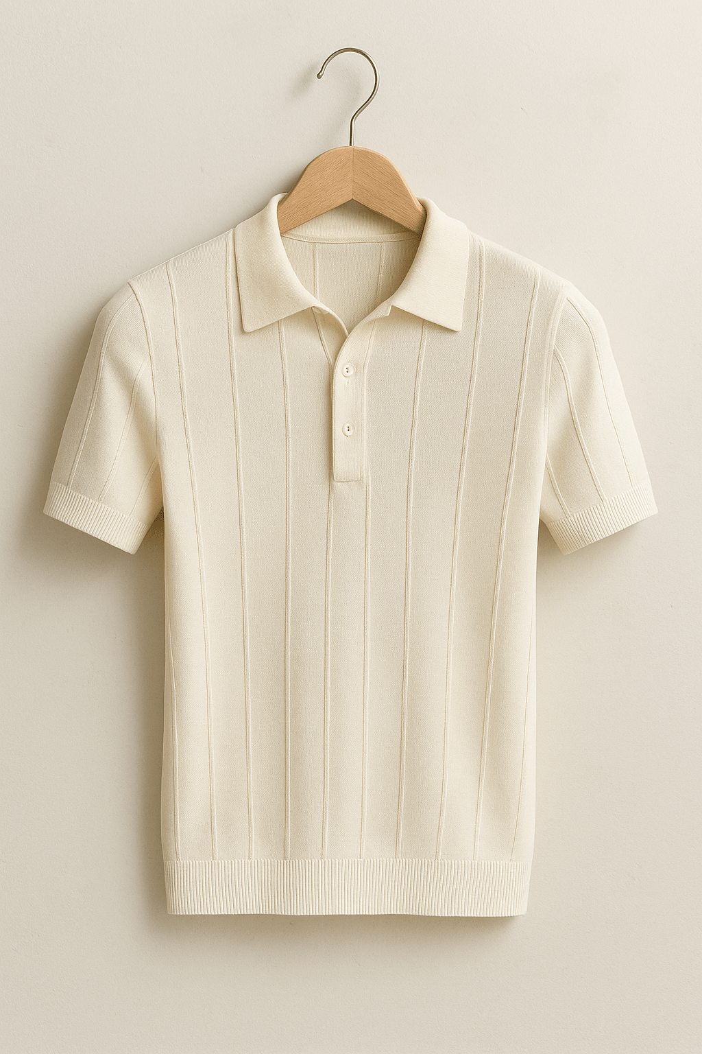 Liam | Elegantes Herren Poloshirt Kurzarm aus Rippstrick