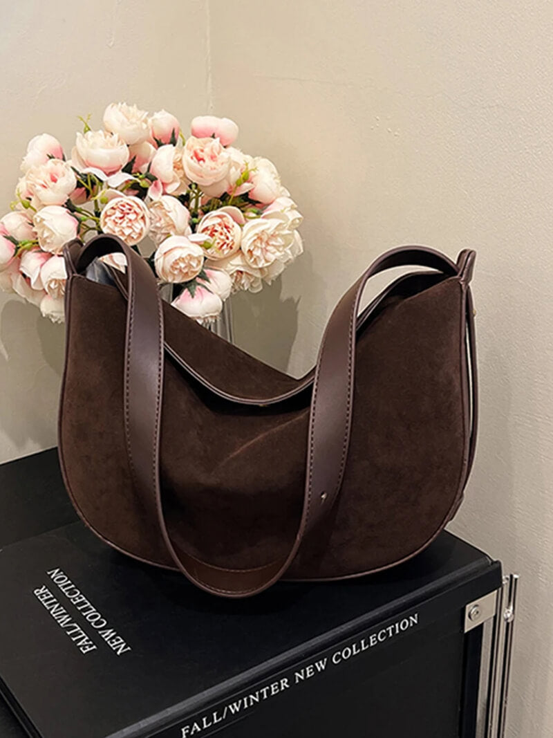 Lily | Elegante Handtasche für Damen Kunstwildleder Herbst