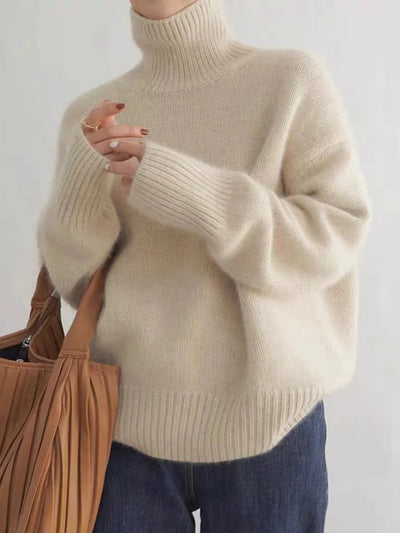 Lin | Luxuriöser Kaschmir Rollkragenpullover für Damen