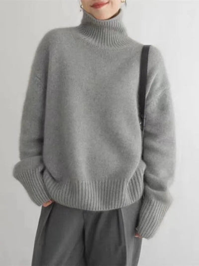 Lin | Luxuriöser Kaschmir Rollkragenpullover für Damen