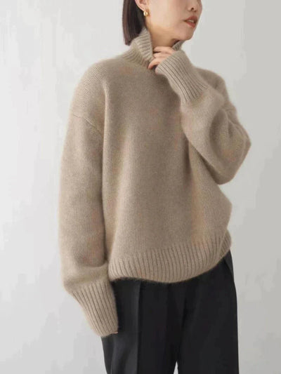 Lin | Luxuriöser Kaschmir Rollkragenpullover für Damen