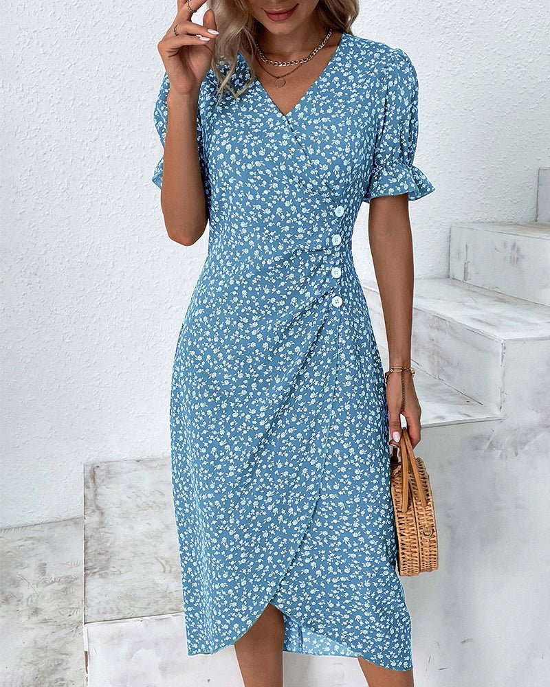 Lorena | Elegantes Blumenkleid für Damen Sommer
