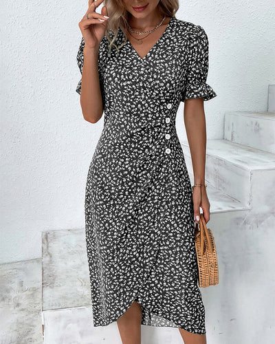 Lorena | Elegantes Blumenkleid für Damen Sommer