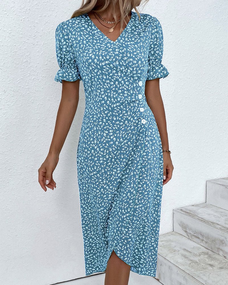 Lorena | Elegantes Blumenkleid für Damen Sommer
