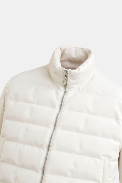 Luca | Moderne Steppjacke für Herren Cremeweiß Regular Fit 6