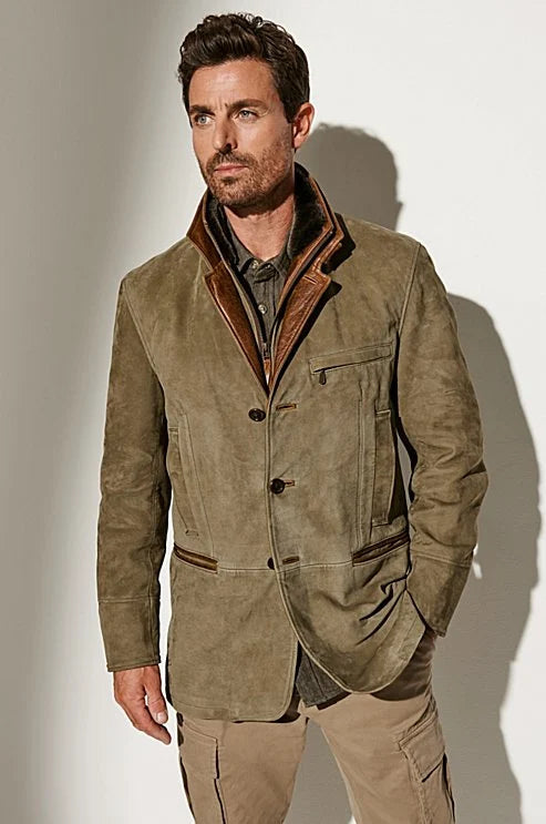 Lucas | Elegante Herrenjacke aus Wildleder für Herbst
