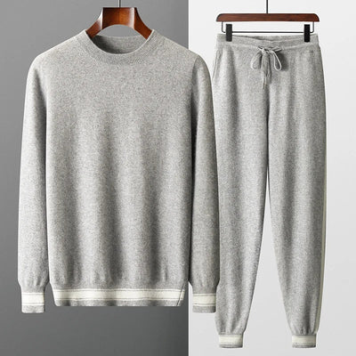 VALENTIN – HERREN TRACKSUIT AUS 100 % KASCHMIR IN BEIGE