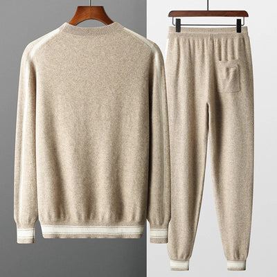 VALENTIN – HERREN TRACKSUIT AUS 100 % KASCHMIR IN BEIGE