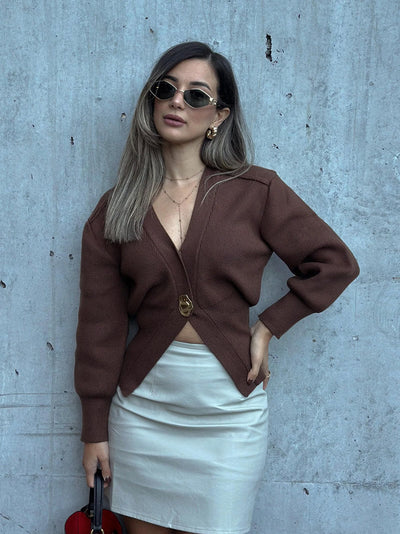 Lyra | Eleganter Strick Cardigan für Damen langarm