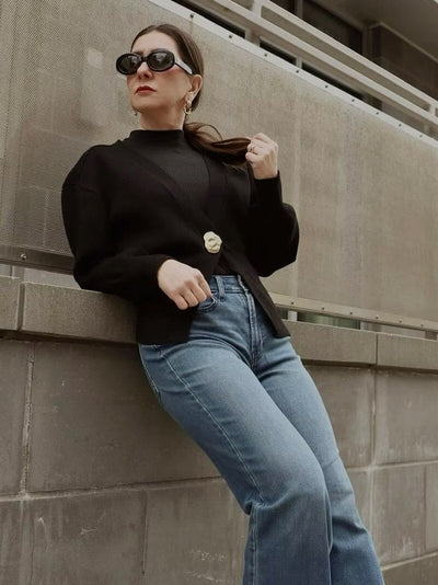 Lyra | Eleganter Strick Cardigan für Damen langarm