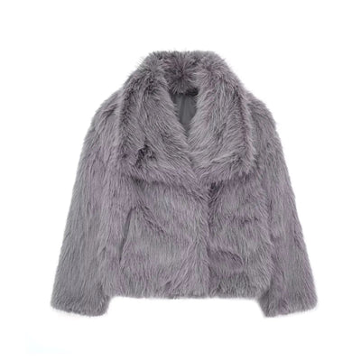 Macy | Flauschige Kunstfell-Jacke für Damen elegant 10