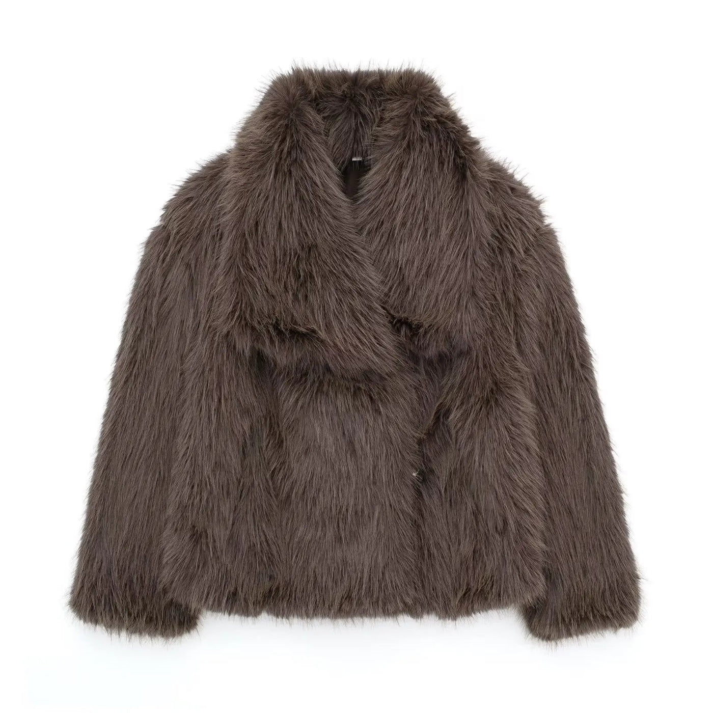 Macy | Flauschige Kunstfell-Jacke für Damen elegant 11
