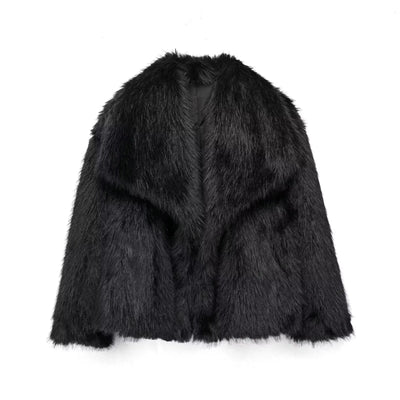 Macy | Flauschige Kunstfell-Jacke für Damen elegant 9