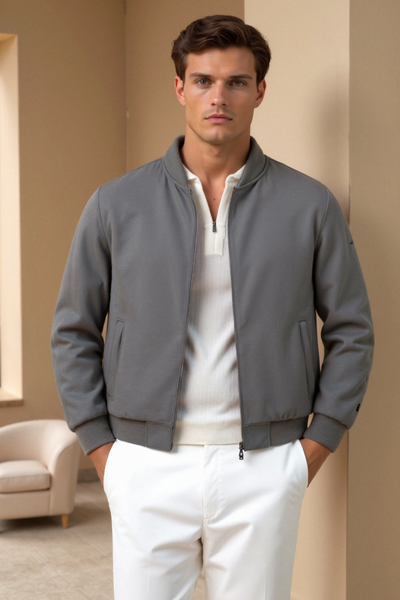 Matteo | Elegante Herrenjacke für jeden Anlass grau 0