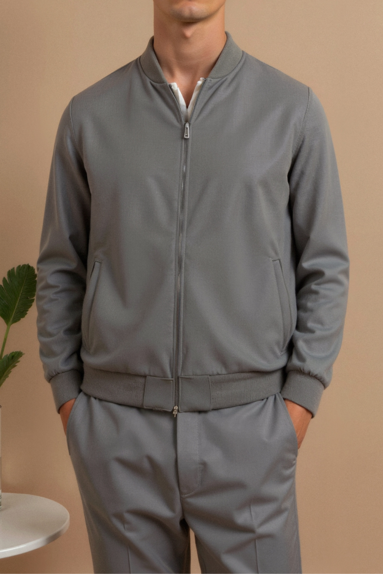Matteo | Elegante Herrenjacke für jeden Anlass grau 1