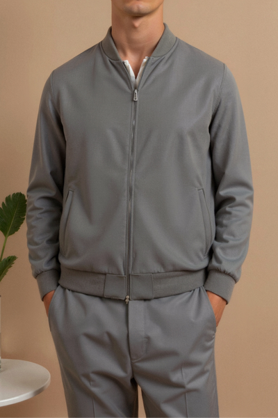 Matteo | Elegante Herrenjacke für jeden Anlass grau 1