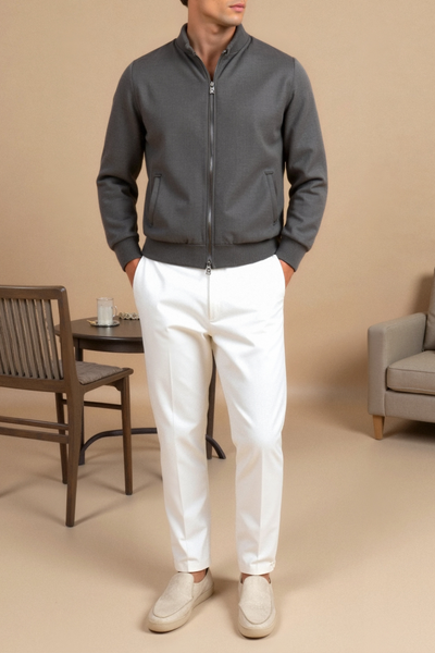 Matteo | Elegante Herrenjacke für jeden Anlass grau 3