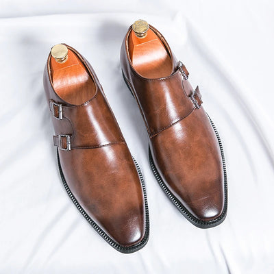 Matteo | Elegante Monk-Schuhe für Herren Business Leder
