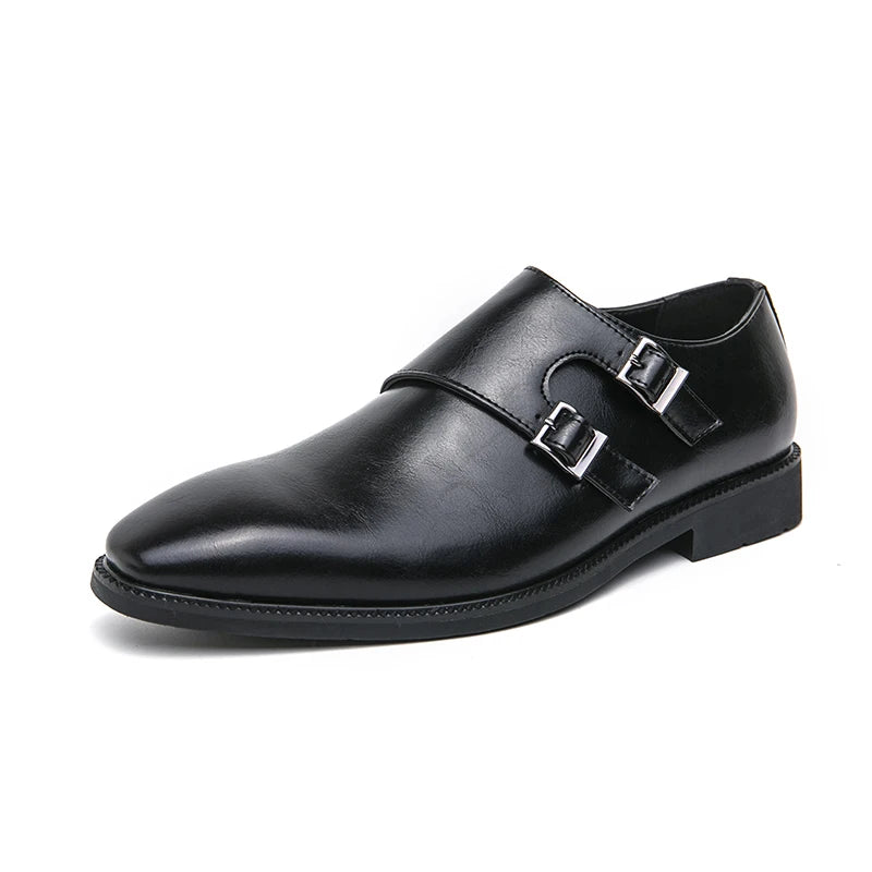 Matteo | Elegante Monk-Schuhe für Herren Business Leder