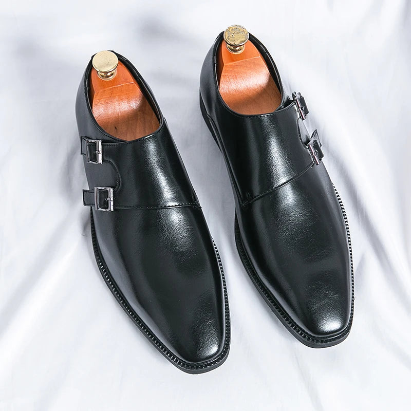 Matteo | Elegante Monk-Schuhe für Herren Business Leder
