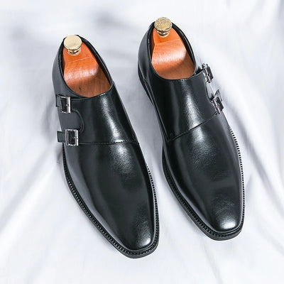 Matteo | Elegante Monk-Schuhe für Herren Business Leder