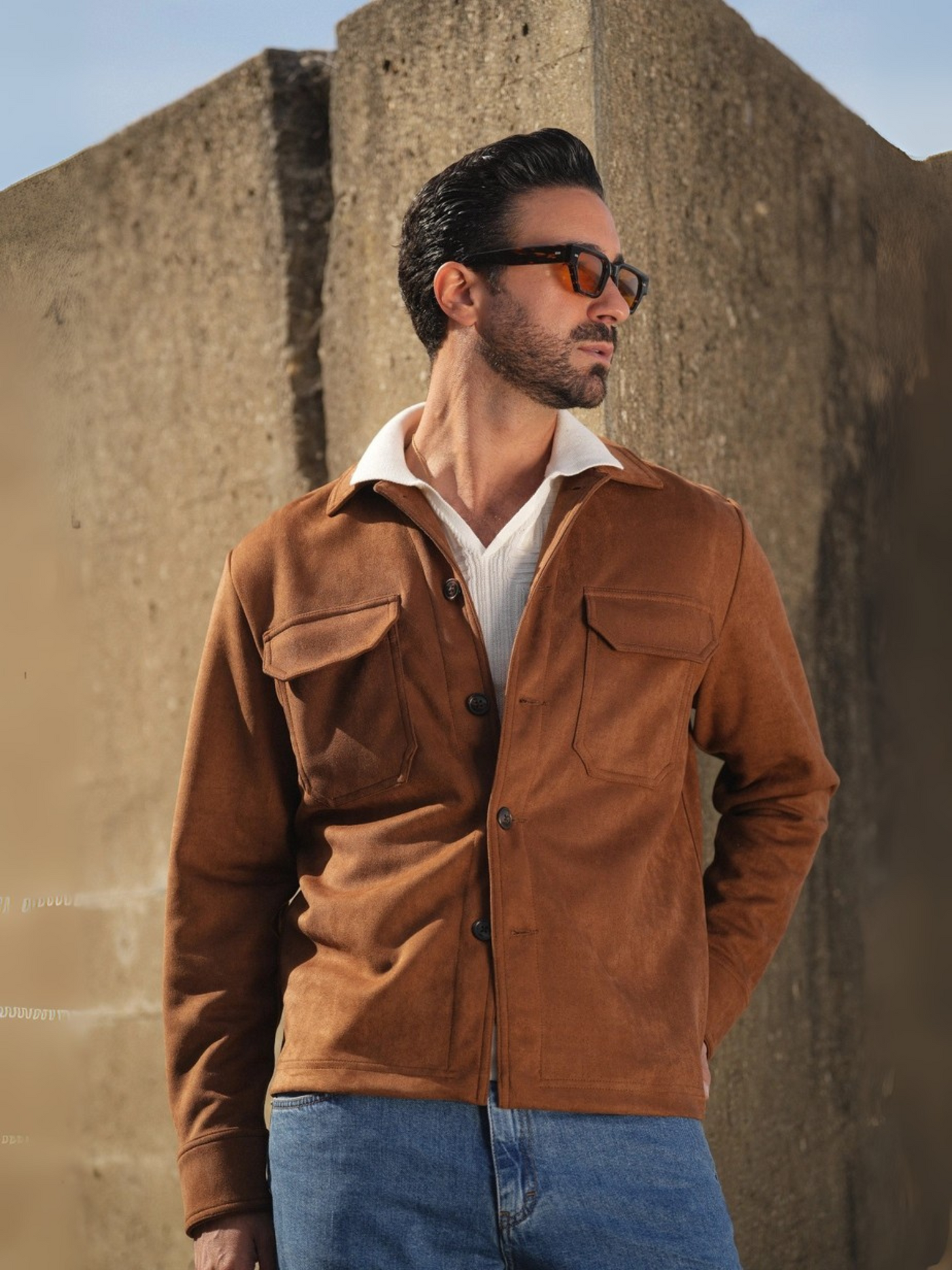 Matteo | Elegante Wildlederjacke für Herren klassisch