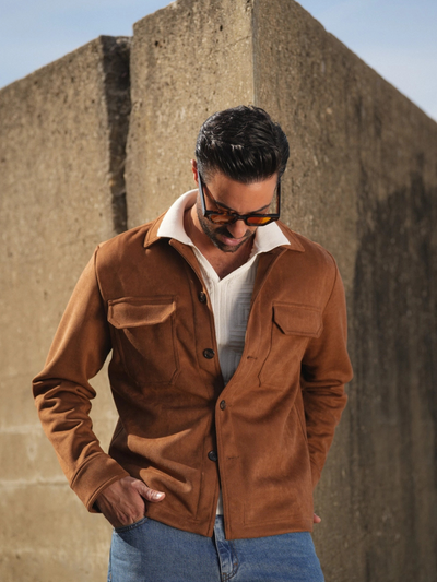 Matteo | Elegante Wildlederjacke für Herren klassisch