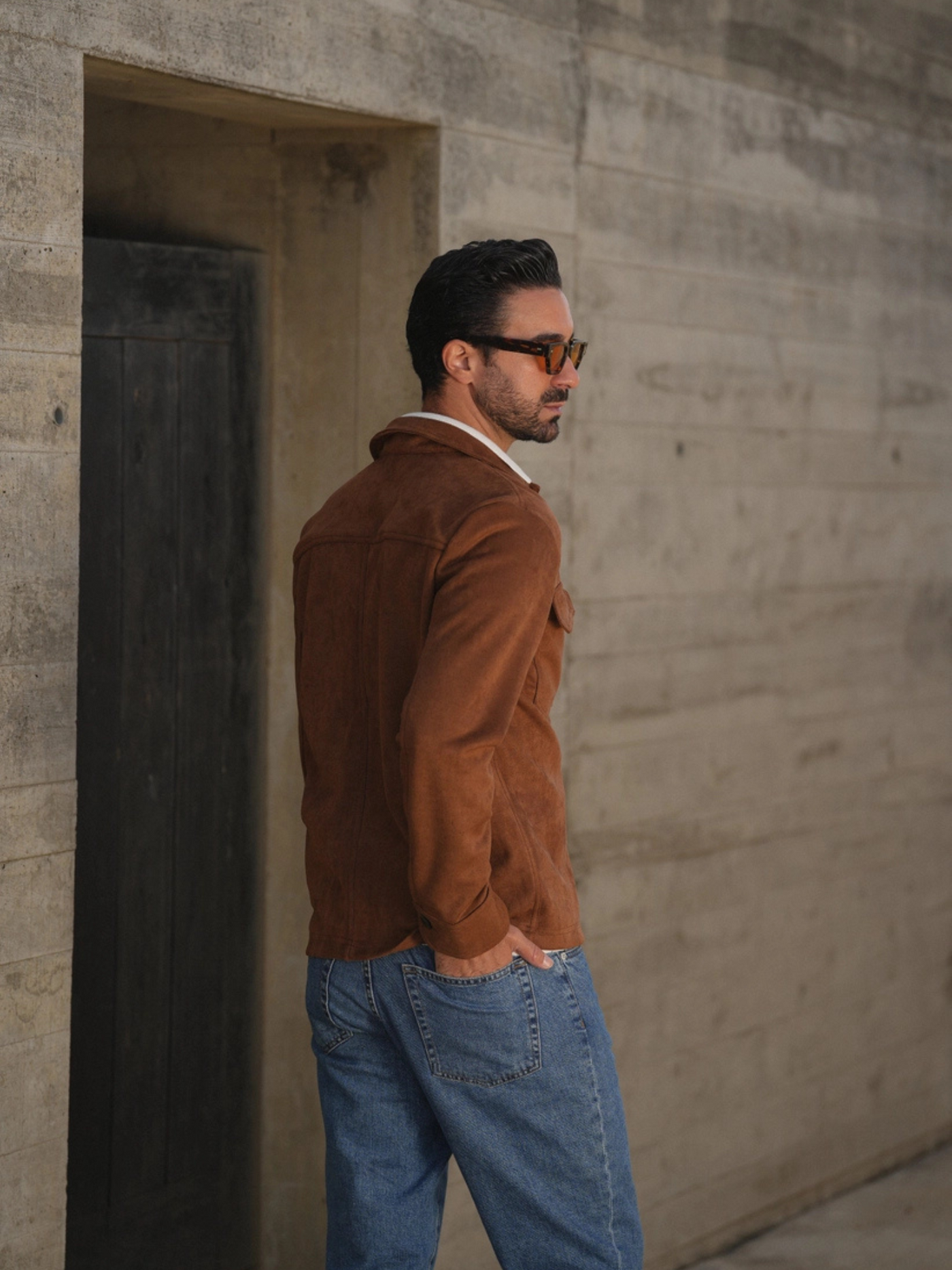 Matteo | Elegante Wildlederjacke für Herren klassisch