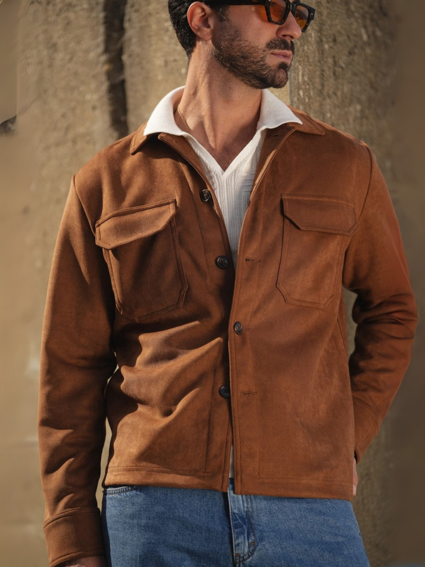Matteo | Elegante Wildlederjacke für Herren klassisch