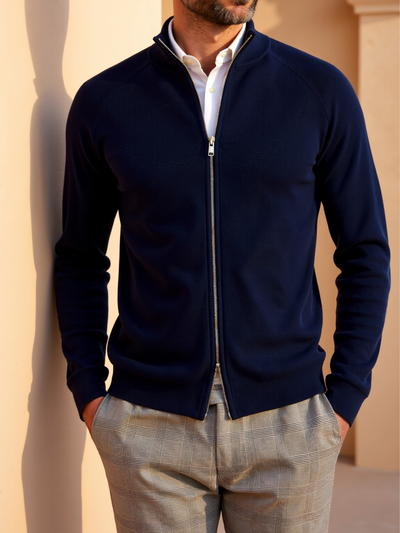 Matteo | Eleganter Herren Cardigan aus Merinowolle langarm
