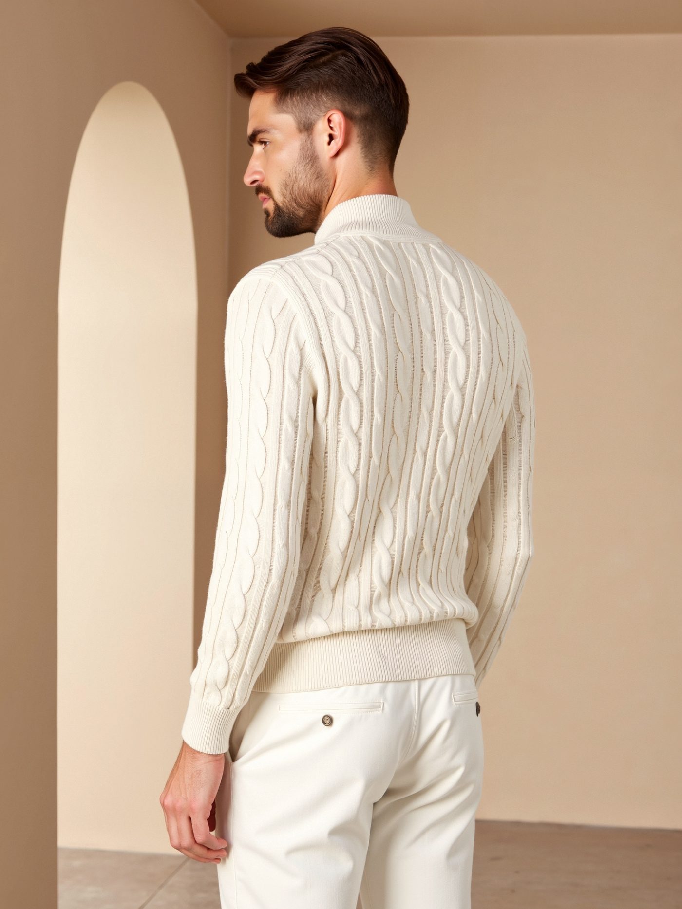 Matteo | Eleganter Herrenpullover aus Baumwolle langarm