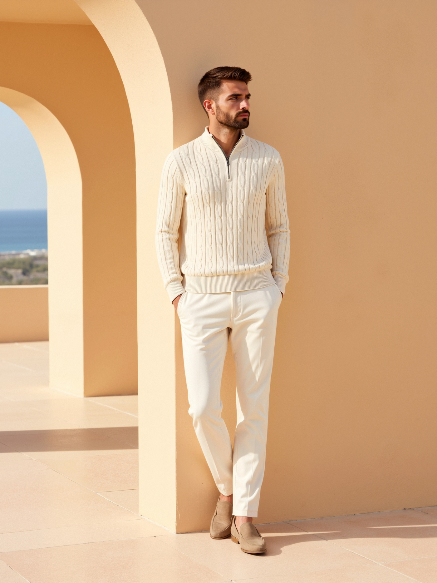 Matteo | Eleganter Herrenpullover aus Baumwolle langarm